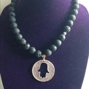 Hand of Hamsa Conscious Statement Necklace